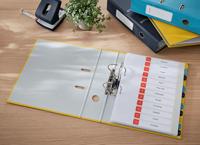 Leitz Cosy tabbladen, ft A4, 11-gaatsperforatie, PP, geassorteerde kleuren, set 1-12 - thumbnail