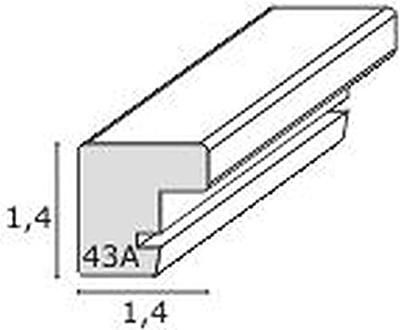 Deknudt Fotokader in blauw met passe-partout 13x18 S43AM6