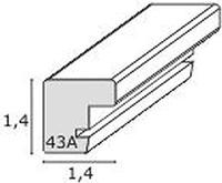 Deknudt Fotokader in blauw met passe-partout 13x18 S43AM6 - thumbnail