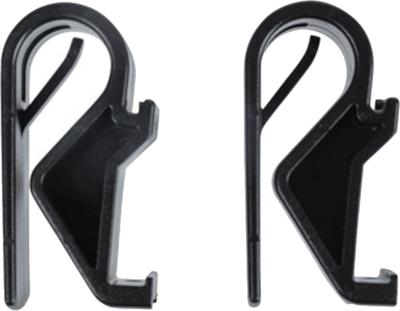 Basil hook-on sports - zwarte haken voor smallere bagagedragers (10-12mm)