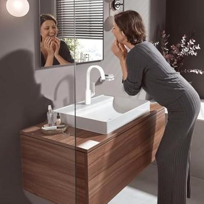 Hansgrohe Wastafelmengkraan Vivenis Eengreeps 210 Met Draaibare Uitloop Zonder Afvoer Mat Wit - thumbnail