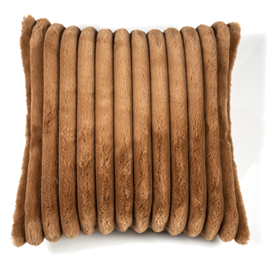 By-Boo Kussen 'Wuzzy' 50 x 50cm, kleur Perzik