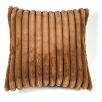 By-Boo Kussen 'Wuzzy' 50 x 50cm, kleur Perzik - thumbnail