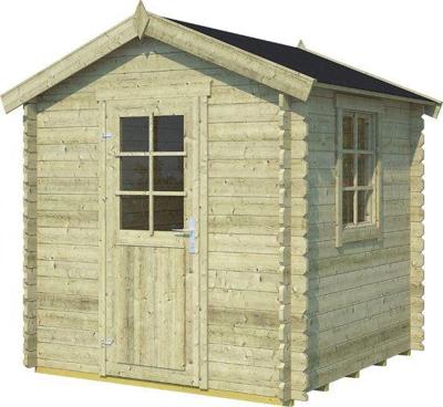 Blokhut Wels 200x200 Olijfgroen Geimpregneerd Outdoor Life - Outdoor life Blokhut Wels 200x200 Olijfgroen Geimpregneerd Outdoor Life - Outdoor life