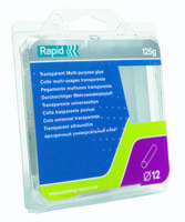 Rapid 12 mm lijmpatronen Universeel Transparant - 40107356 - 40107356 - thumbnail