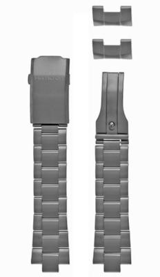 Horlogeband Hamilton H776720 / H695776104 / Khaki Navy Staal Grijs 21mm