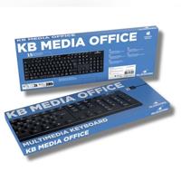 Toetsenbord - BLUESTORK - MEDIA OFFICE - Bedraad - Azerty - Windows-compatibel - Zwart - thumbnail