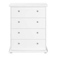 Ladekast Margaux - 4 lades - wit - 104x85x46 cm - thumbnail