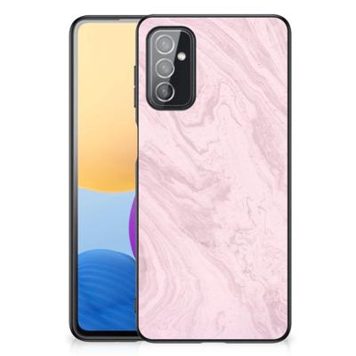 Samsung Galaxy M52 Marmeren Print Telefoonhoesje Marble Pink - Origineel Cadeau Vriendin Samsung Galaxy M52 Marmeren Print Telefoonhoesje Marble Pink - Origineel Cadeau Vriendin