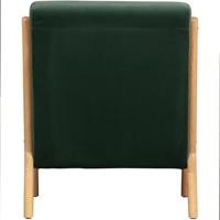WOOOD Fauteuil 'Mark' Velvet, kleur Groen - thumbnail
