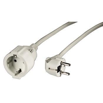 Hama 00047866 Stroom Verlengkabel Wit 5 m H05VV-F 3G 1,5 mm²