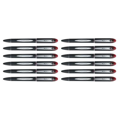 Liquid ink ballpoint pen Uni-Ball Rollerball Jestsream SX-210 Rood 12 Stuks