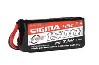 RC Plus Lipo 45c 7,4 volt 1500mah met XT60 stekker - thumbnail