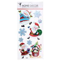 Muurstickers kerstman 35 x 18 cm | 24 stuks - thumbnail