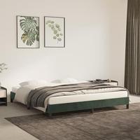 Bedframe zonder matras 180x200 cm fluweel donkergroen - thumbnail