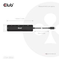 club3D CSV-2553 USB-C dockingstation Geïntegreerde kaartlezer, USB-C Power Delivery - thumbnail