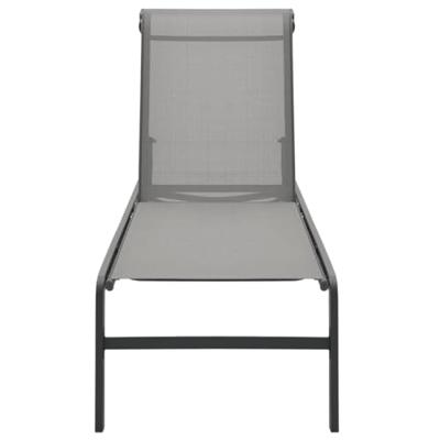 Ligbedden 2 st met tafel textileen en staal - thumbnail