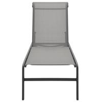 Ligbedden 2 st met tafel textileen en staal - thumbnail