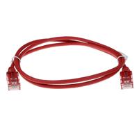ACT DC9507 LSZH U/UTP CAT6 Datacenter Slimline Patchkabel Snagless | RJ45 Connectoren | Rood | 7 meter - thumbnail