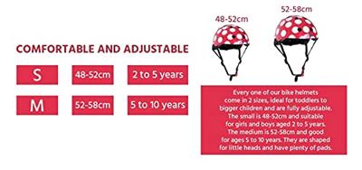 Kinder Fietshelm Red Dotty Medium (53 - 58 cm) - thumbnail
