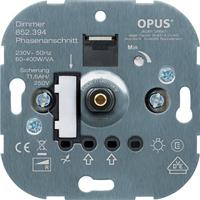 Opus gloeilampen draaidimmer met druk-wisselschakelaar en steekklemmen 60-800W - thumbnail