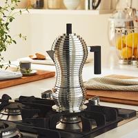 Alessi Percolator Pulcina - MDL02/6 B - Zwart - 6 kops - door Michele De Lucchi - thumbnail