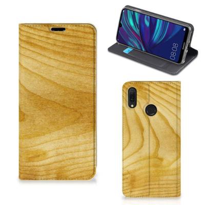 Huawei Y7 hoesje Y7 Pro (2019) Book | Wallet Case | Licht Hout