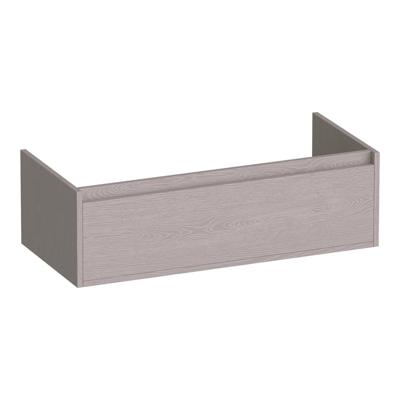 Brauer Hope - Onderkast - 100 cm - met 1 Softclose Lade Greeploos en 1 Sifon Uitsparing - Timber Greige