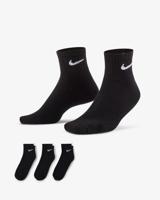 Nike SX7667 Everyday Cushion Ankle Socks 3-Pack - Zwart - 38-42 - thumbnail