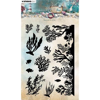 Studio Light • tide of hope clear stamp seaweed & coral