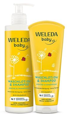 2-in-1 Gel en Shampoo Weleda Baby 200 ml Calendula