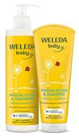 2-in-1 Gel en Shampoo Weleda Baby 200 ml Calendula - thumbnail