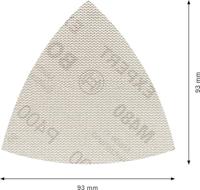 Bosch Accessoires Expert M480 schuurnet voor deltaschuurmachines 93 mm, K400 - 1 stuk(s) - 2608900724 - thumbnail
