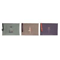 Toilettas DKD Home Decor Bruin Groen Bordeaux Canvas Yoga 31 x 1 x 21 cm (3 Stuks) - thumbnail