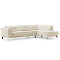 Hoekbank Bora Beige Stof - thumbnail