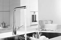 GROHE essence new Keukenkraan - hoog - uittrekbare l uitloop - 2 straalsoorten - chroom 30270000 - thumbnail