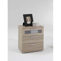 Nachtkastje Jack - 3 lades - eikenkleur - Leen Bakker - thumbnail