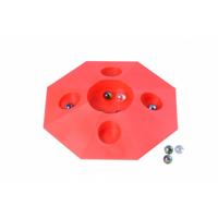 Angel Toys knikkerpot met knikkers 22 cm rood - thumbnail