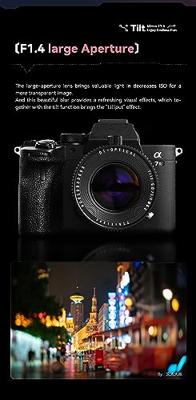 TTartisan Tilt 50mm F1.4 voor MFT mount zwart - thumbnail