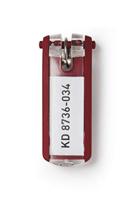 Durable 195703 Key Clip - 1957 Sleutelhanger Rood 6 stuk(s) - thumbnail