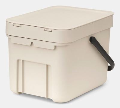 Brabantia Sort & Go afvalemmer 6 liter Soft Beige