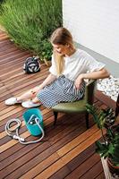 Slangset met accessoires GF Garden gf80267600 Uitschuifbaar Mand Blauw 15 m Plastic - thumbnail