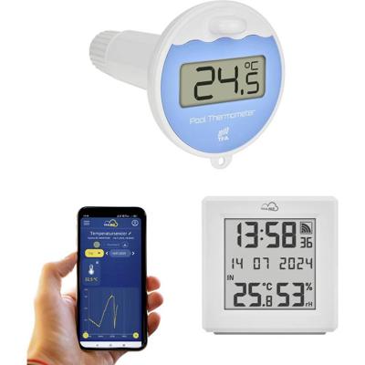 TFA Dostmann TFA.me Starter Set mit WLAN Gateway und Poolsender 35.8110.02 Zwembadthermometer Wit