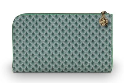 Pip Studio Pip Cosmetic Zipper Pouch Suki Green 21x12.5cm