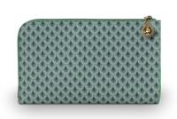 Pip Studio Pip Cosmetic Zipper Pouch Suki Green 21x12.5cm - thumbnail