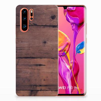 Huawei P30 Pro | Bumper Hoesje | Old Wood