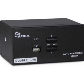 Inter-Tech AS-22HA HDMI KVM-switch Zwart Inter-Tech AS-22HA HDMI KVM-switch Zwart