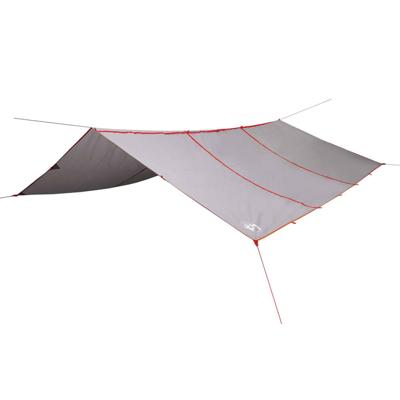 VidaXL Kampeerluifel waterdicht 420x440 cm grijs en oranje VidaXL Kampeerluifel waterdicht 420x440 cm grijs en oranje