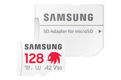 Samsung Sonic the Hedgehog PRO Plus microSD Card 128GB Micro SD-kaart Grijs - thumbnail