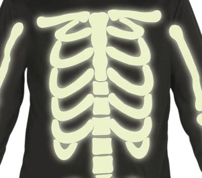 Glow in the dark skeletten pak kind